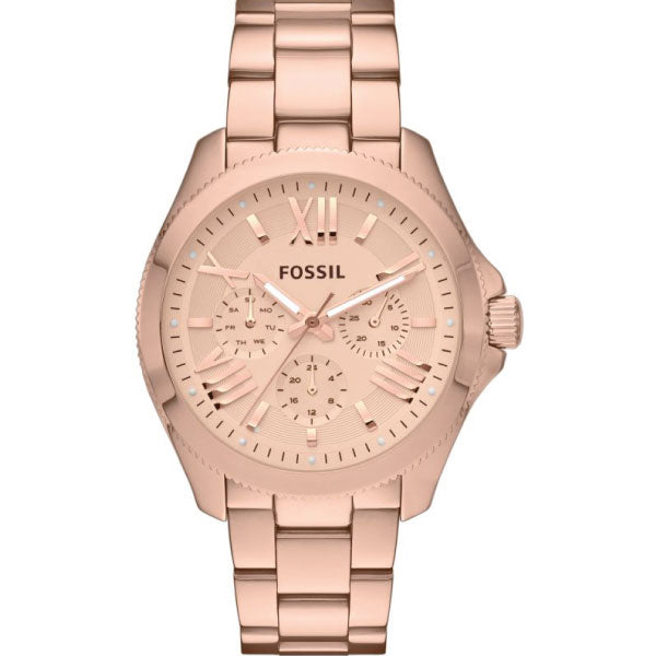 Fossil Cecile Rose Stainless Steel Rose Dial Quartz Watch for Ladies - AM4511