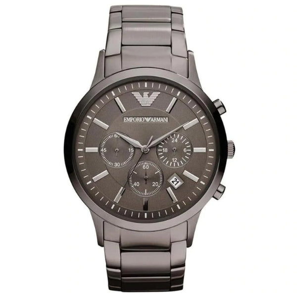 EMPORIO ARMANI Renato Grey Stainless Steel Grey Dial Chronograph Quartz Watch for Gents - AR2454