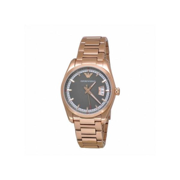 EMPORIO ARMANI Sportivo Rose Gold Stainless Steel Grey Dial Quartz Watch for Ladies - AR6020