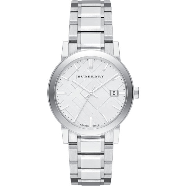 Burberry Silver Stainless Steel silver Dial Quartz Watch for Gents - BU9000