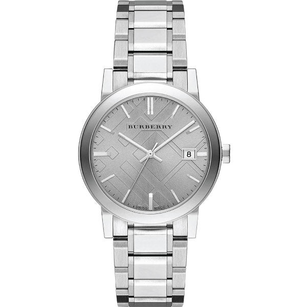 Burberry Silver Stainless Steel Silver Dial Quartz Watch for Gents - BU9035