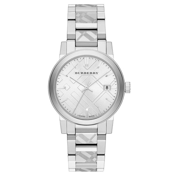 Burberry Silver Stainless Steel Silver Dial Quartz Watch for Gents - BU9037