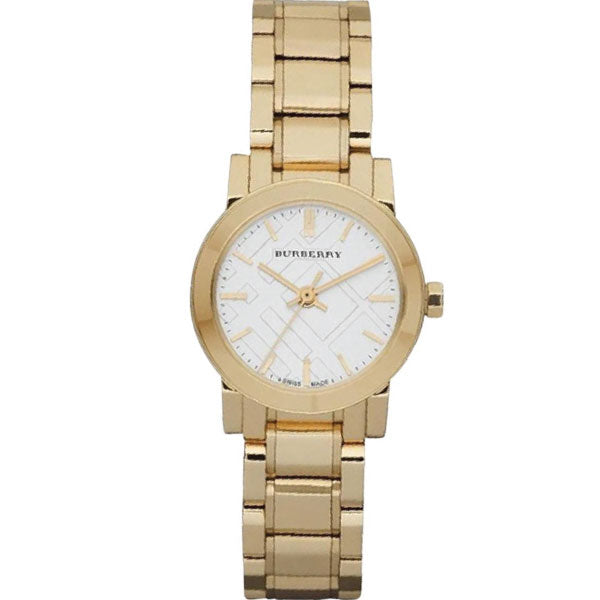 Burberry The City Gold Stainless Steel Silver Dial Quartz Watch for Ladies - BU9203