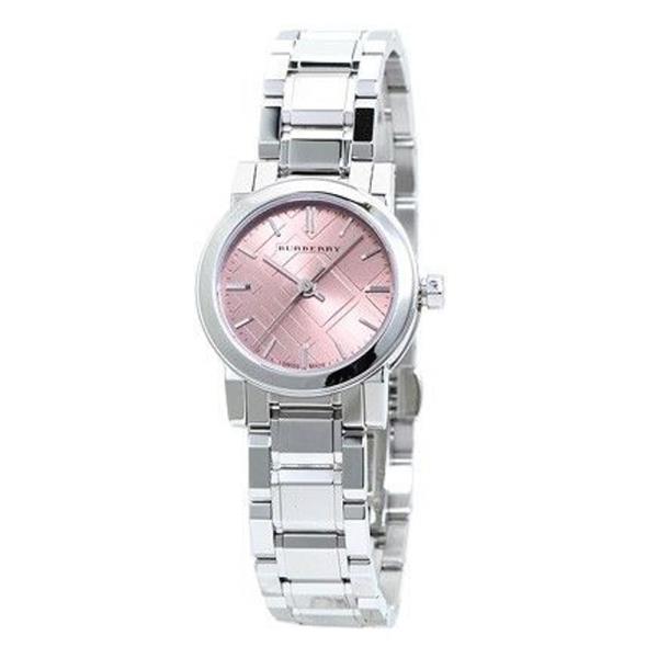 Burberry Silver Stainless Steel Pink Dial Quartz Watch for Ladies - BU9231