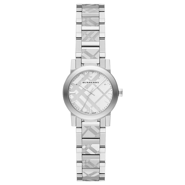 Burberry Silver Stainless Steel Silver Dial Quartz Watch for Ladies - BU9233