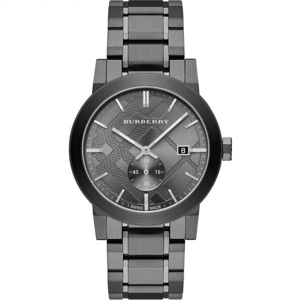 Burberry The City Black Stainless Steel Black Dial Quartz Watch for Gents - BU9902