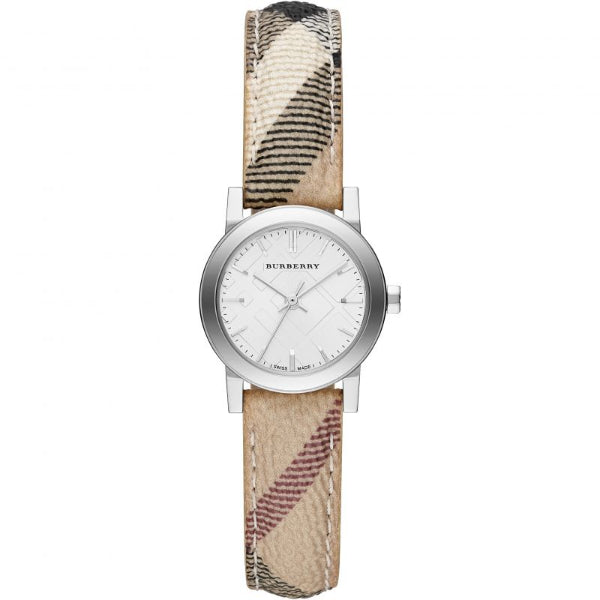 Burberry The City Multicolor Leather Strap Silver Dial Quartz Watch for Ladies - BU9222