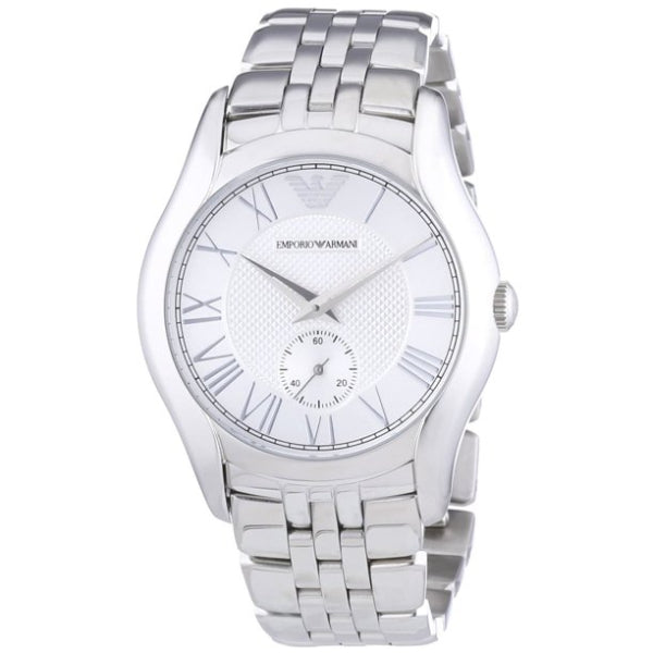 EMPORIO ARMANI Classic Silver Stainless Steel Silver Dial Quartz Unisex Watch - AR1711