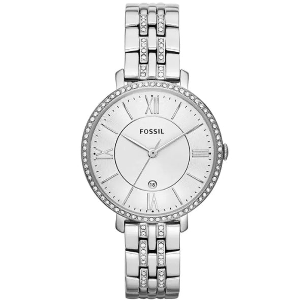 Fossil Jacqueline Silver Stainless Steel Silver Dial Quartz Watch for Ladies - ES3545