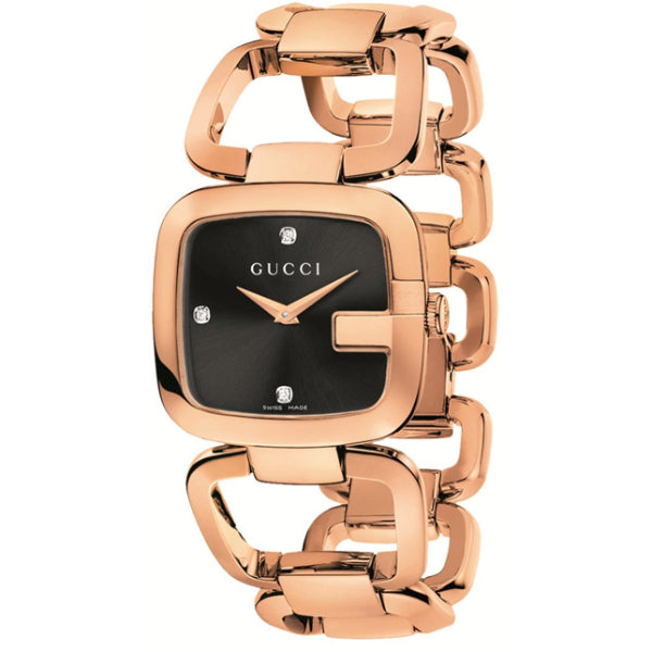 Gold gucci shop watch ladies