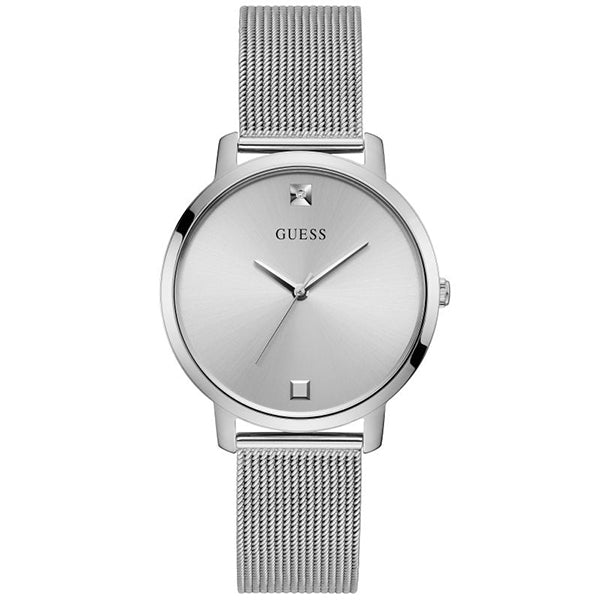 Guess Nova Silver Mesh Bracelet Silver Dial Quartz Watch for Ladies - GW0243 L1