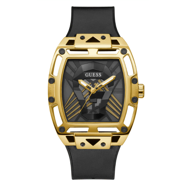 Guess Legend Black Silicone Strap Black Dial Quartz Watch for Gents - GW0500G1