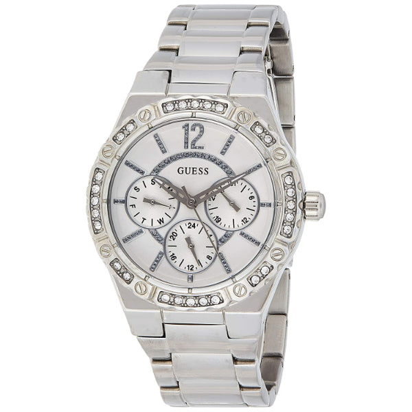 Guess Envy Silver Stainless Steel Silver Dial Quartz Watch for Ladies - W0845L1