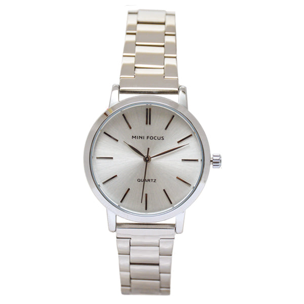 Mini Focus Silver Stainless Steel Silver Dial Quartz Watch for Ladies - MF0307L-01