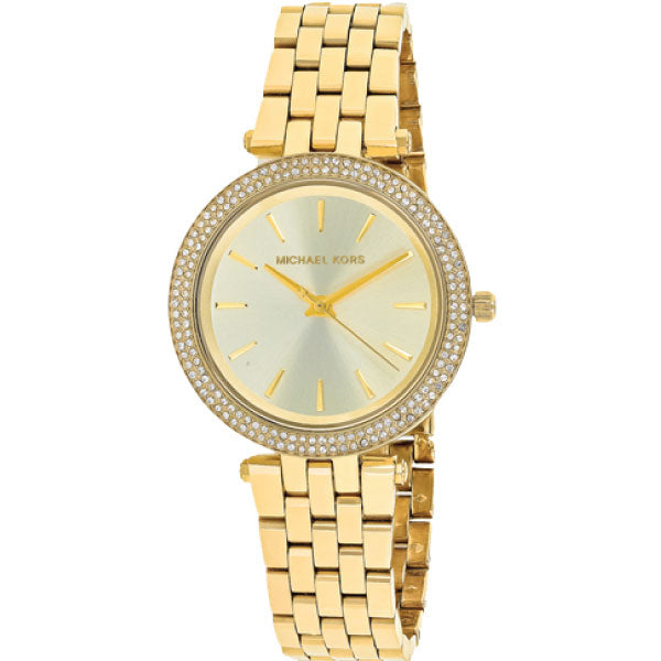 Michael Kors Darci Gold Stainless Steel Gold Dial Quartz Watch for Ladies - MK-3430