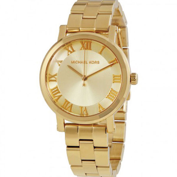Michael Kors Norie Gold Stainless Steel Gold Dial Quartz Watch for Ladies - MK-3560