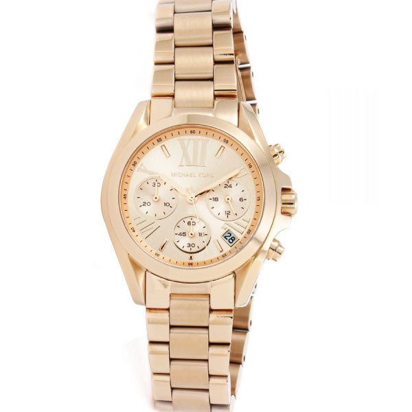 Michael Kors Bradshaw Rose Gold Stainless Steel Rose Gold Dial Chronograph Quartz Watch for Ladies - MK-5799