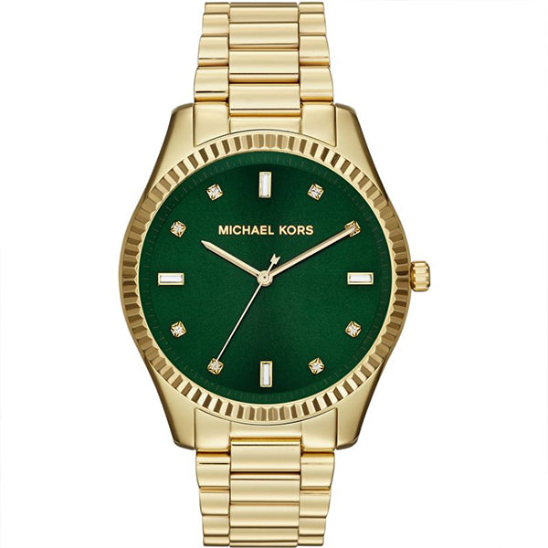 Michael Kors Emerald Gold Stainless Steel Green Dial Quartz Watch for Ladies - MK-3226