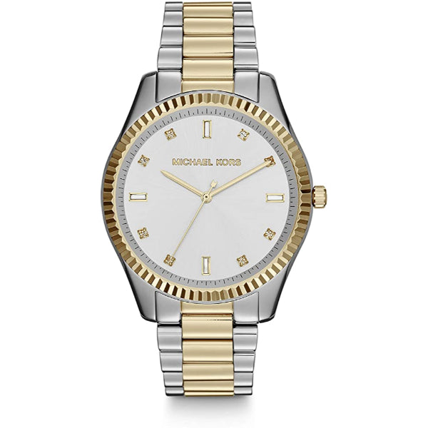 Michael Kors Blake Two-tone Stainless Steel Silver Dial Quartz Watch for Ladies - MK-3241