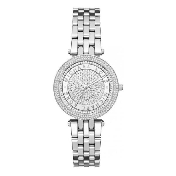 Michael Kors Mini Darci Silver Stainless Steel Silver Dial Quartz Watch for Ladies - MK-3476