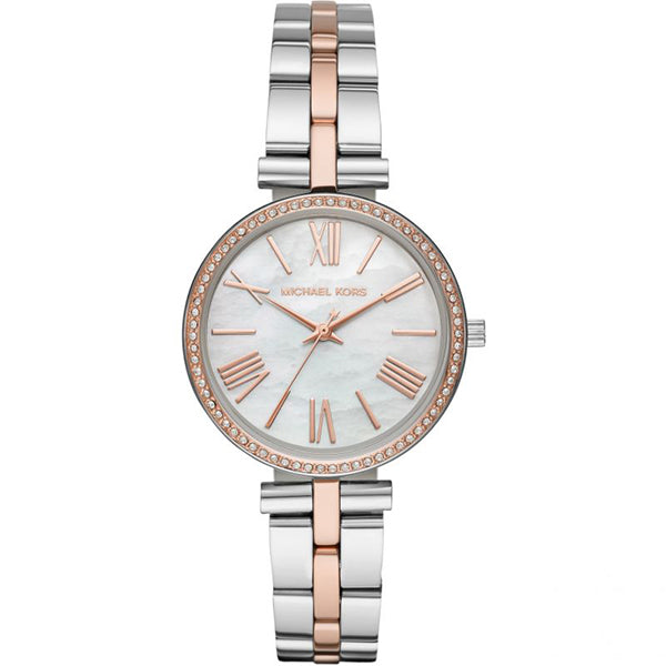 Michael Kors Maci Two-tone Stainless Steel Mother of pearl Dial Quartz Watch for Ladies - MK-3969