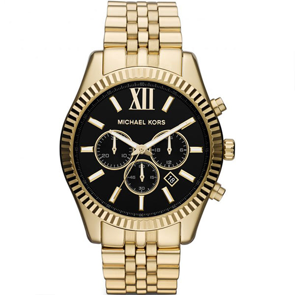 Michael Kors Lexington Chronograph Stainless Steel Gents Watch- MK 8286