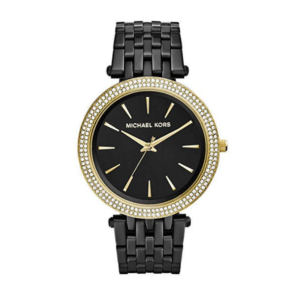Michael Kors Darci Black Stainless Steel Black Dial Quartz Watch for Ladies - MK-3322