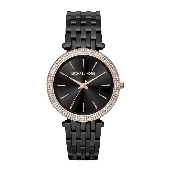 Michael Kors Darci Black Stainless Steel Black Dial Quartz Watch for Ladies - MK-3407