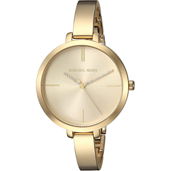 Michael Kors Jaryn Gold Stainless Steel Gold Dial Quartz Watch for Ladies - MK-3734