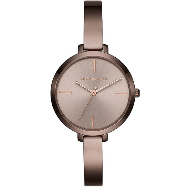 Michael Kors Jaryn Brown Stainless Steel Brown Dial Quartz Watch for Ladies - MK-3736