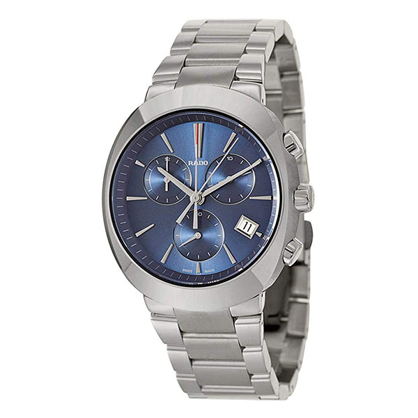 Rado D-Star Chronograph Blue Dial Ceramos and Stainless Steel Men's Watch R15937203