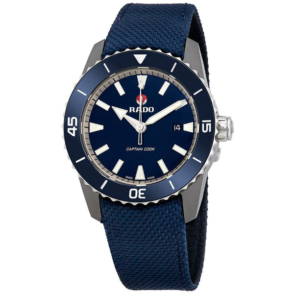 Rado Hyperchrome Blue Fabric Navy Blue Dial Automatic Watch for Gents - R32501206