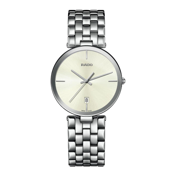 Rado Florence Silver Stainless Steel White Dial Quartz Watch for Gents - R48870013