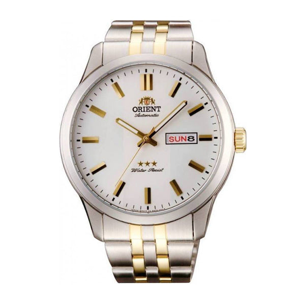 Orient Classic Two-tone Stainless Steel White Dial Automatic Watch for Gents - RA-AB0012S19B