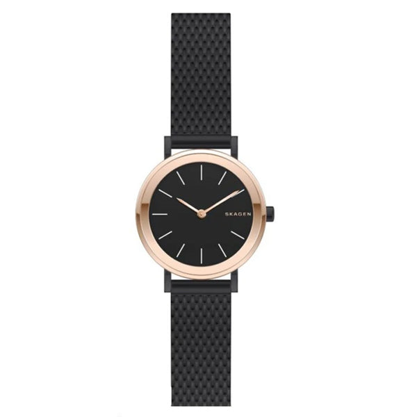 Skagen Hald Black Mesh Bracelet Black Dial Quartz Watch for Ladies - SKW2493