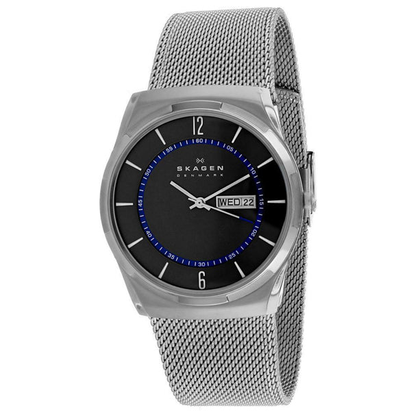 Skagen Titanium Grey Mesh Bracelet Grey Dial Quartz Watch for Gents - SKW6078