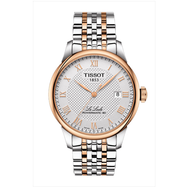 Tissot Le Locle Silver Stainless Steel Silver Dial Automatic Watch for Men's - T-0064072203300