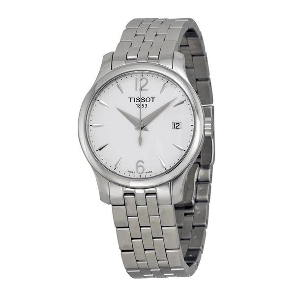 Tissot Tradition Silver Stainless Steel Silver Dial Quartz Watch for Ladies - T-0632101103700