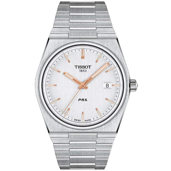 Tissot PRX Silver Stainless Steel Silver Dial Quartz Watch for Men's - T137.410.11.031.00