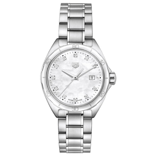Tag Heuer Formula 1 Silver Stainless Steel White Mother of Pearl Dial Quartz Watch for Ladies - WBJ1419.BA0664