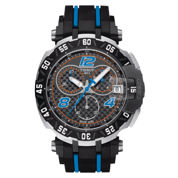 Tissot T-Race Black Rubber Strap Black Dial Chronograph Quartz Watch for Men's - T092.417.27.207.01