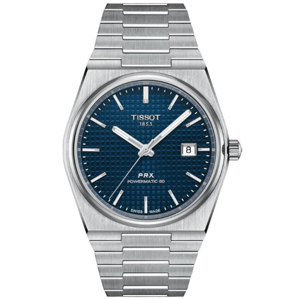 Tissot PRX Powermatic 80 Silver Stainless Steel Blue Dial Automatic Watch for Men's - T137.407.11.041.00