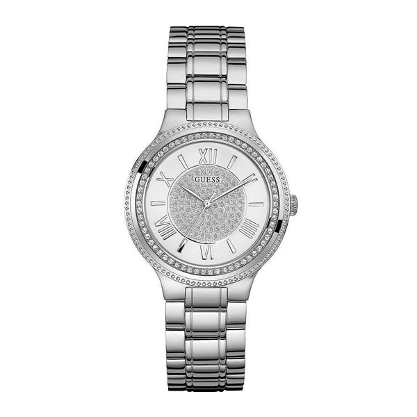 Guess Madison Silver Stainless Steel Silver Dial Quartz Watch for Ladies - W0637L1