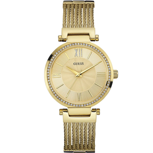 Guess Soho Gold Stainless Steel Gold Dial Quartz Watch for Ladies - W0638L2