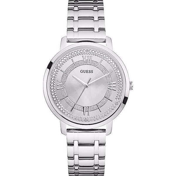 Guess Montauk Silver Stainless Steel Silver Dial Quartz Watch for Ladies - W0933L1