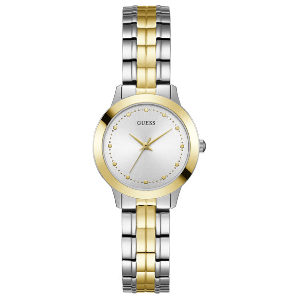 Guess Chelsea Two-tone Stainless Steel Silver Dial Quartz Watch for Ladies - W0989L8