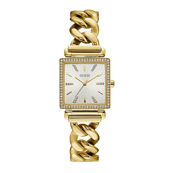 Guess Vanity Gold Stainless Steel Silver Dial Quartz Watch for Ladies - W1030L2