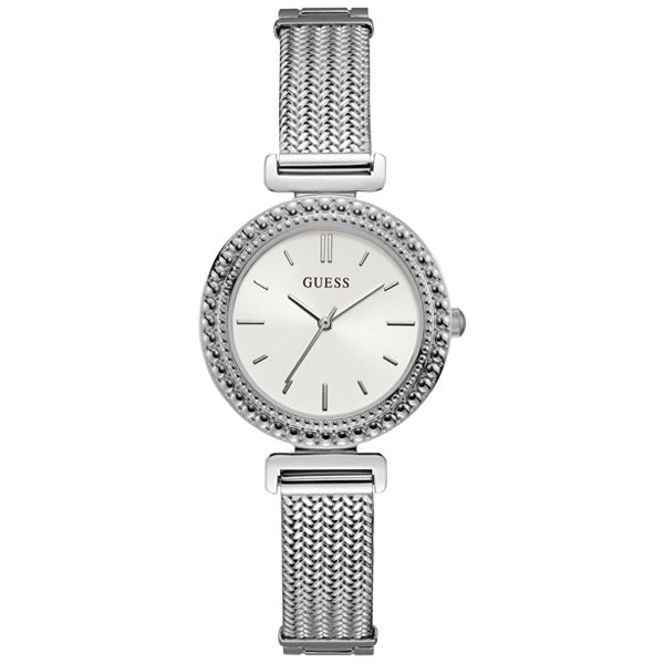 Guess Monroe Silver Stainless Steel Silver Dial Quartz Watch for Ladies - W1152L1