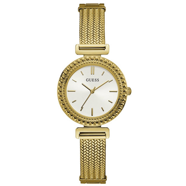 Guess Monroe Gold Stainless Steel Silver Dial Quartz Watch for Ladies - W1152L2