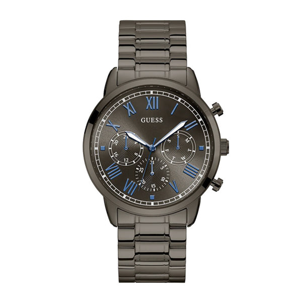 Guess Hendrix Gunmetal Stainless Steel Gunmetal Dial Chronograph Quartz Watch for Gents - W1309G3